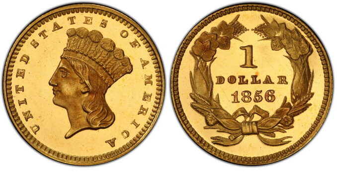 Inwestowanie w monety kolekcjonerskie gold dollar z 1856