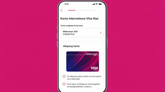 Wirtualna karta Visa Raz Banku Millennium